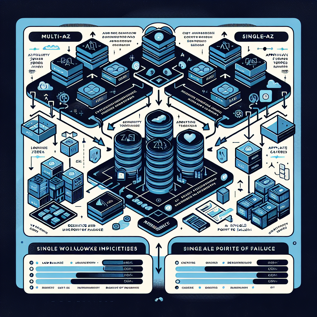 Multi-AZ versus single-AZ architecture comparison